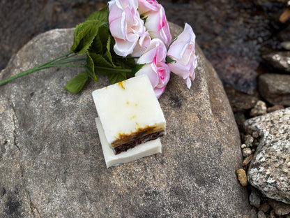 Unscented Tallow With Flower Topping Soap